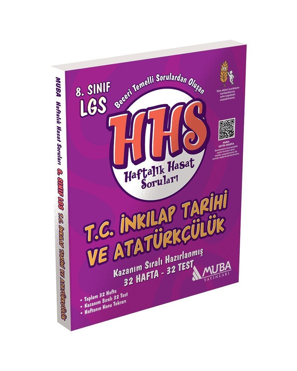 Muba Yayınları 8.Sınıf İnkılap Tarihi Haftalık Hasat Soruları (HHS)