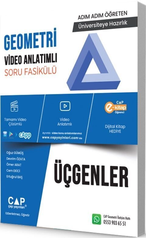 Çap Yayınları Üniversite Hazırlık Geometri Üçgenler Konu Anlatımlı Soru Fasikülü