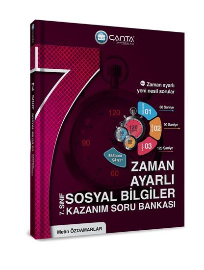 ÇANTA YAYINLARI 7. SINIF SOSYAL BİLGİLER ZAMAN AYARLI KAZANIM SORU BANKASI