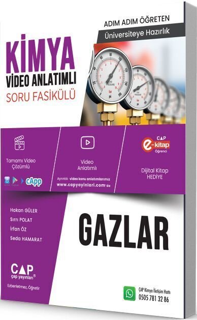 Çap Yayınları Kimya Konu Anlatımlı Soru Bankası Gazlar