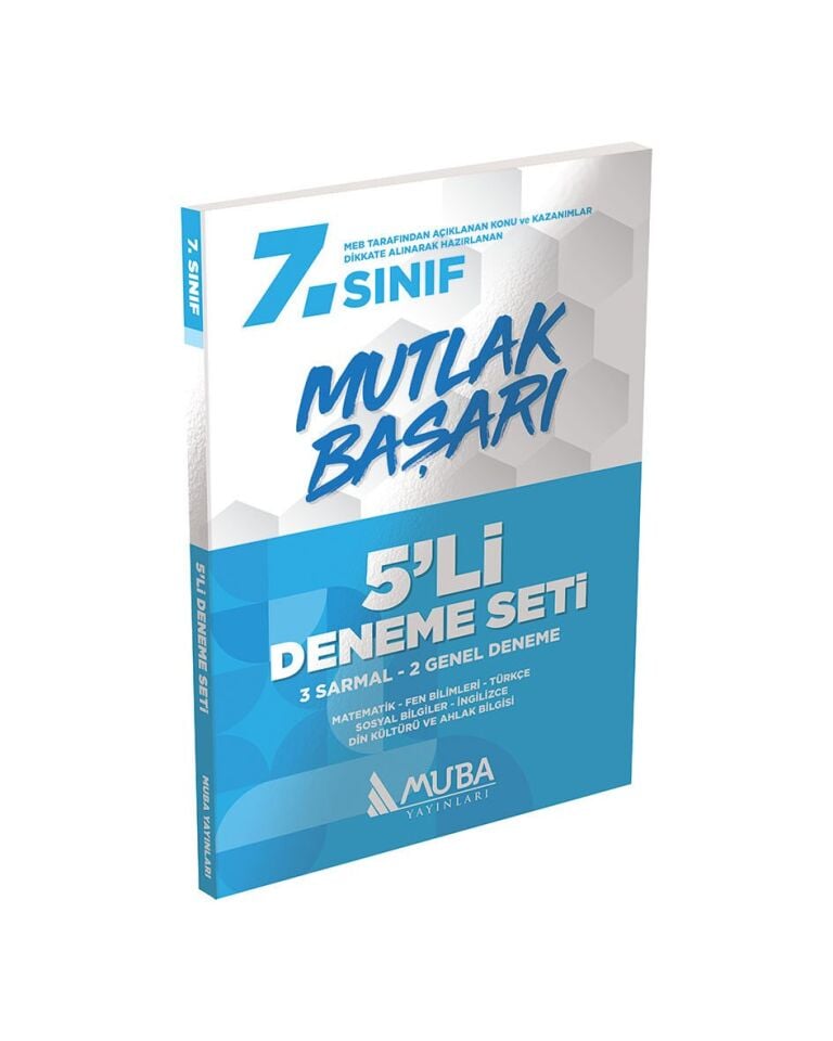 Muba Yayınları Mutlak Başarı 7.Sınıf 5 li Deneme Seti