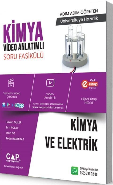 Çap Yayınları Kimya Konu Anlatımlı Soru Bankası Kimya Elektrik
