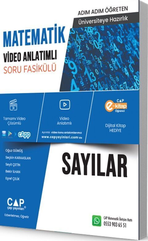 Çap Yayınları Matematik Konu Anlatımlı Soru Bankası Sayılar