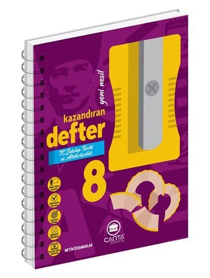 ÇANTA YAYINLARI 8. SINIF T.C.İNKILAP TARİHİ VE ATATÜRKÇÜLÜK KAZANDIRAN DEFTER