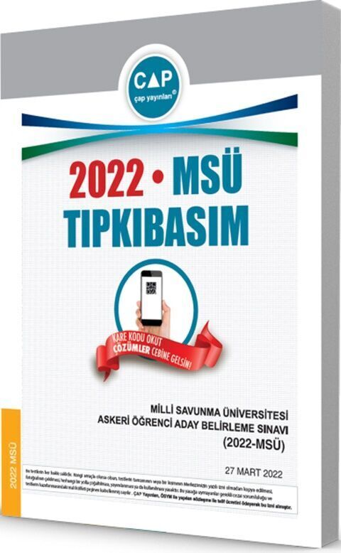 Çap Yayınları Tıpkı Basım Deneme (Msü) - 2022