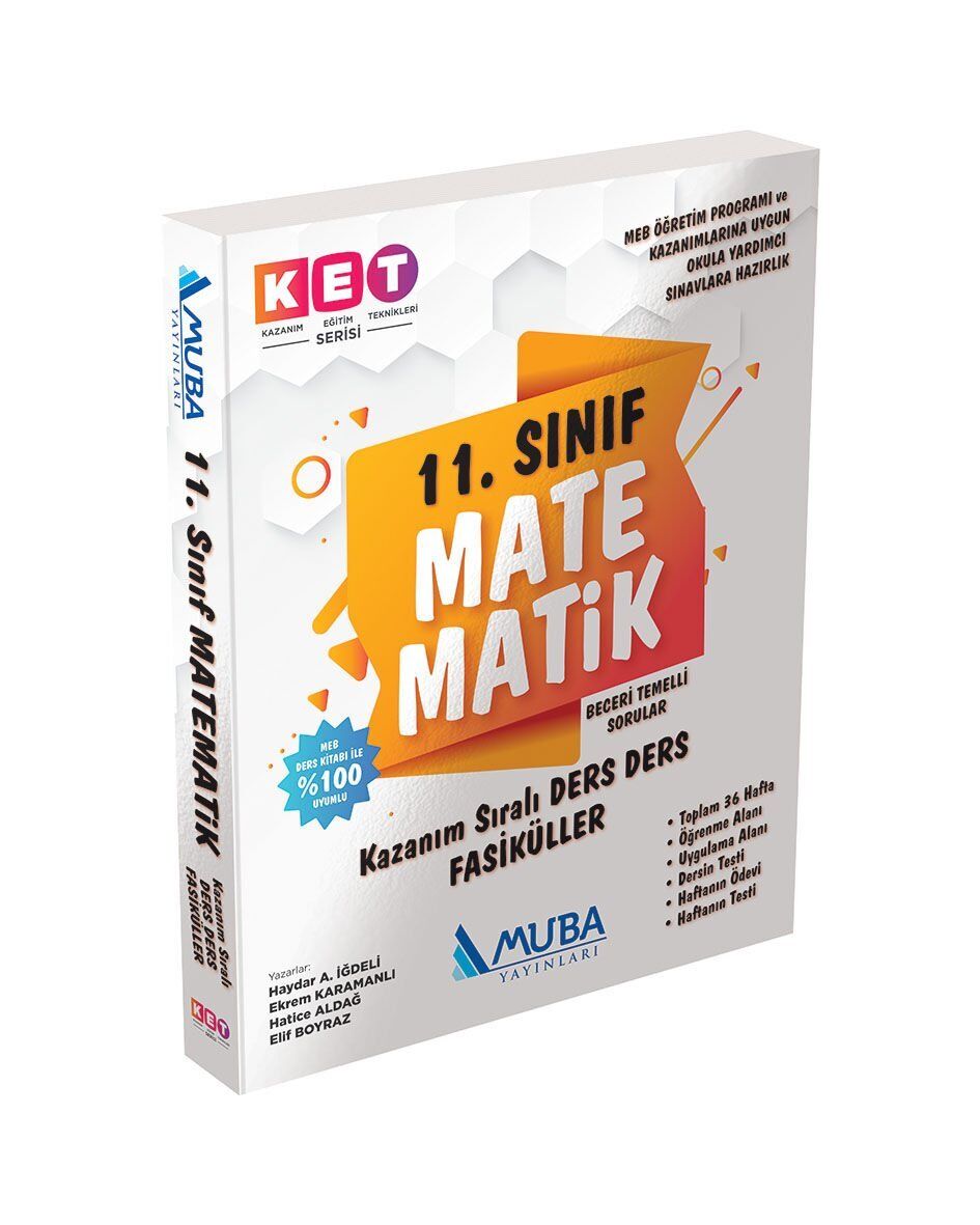 Muba Yayınları KET 11.sınıf Matematik Defter Ve Kitabı