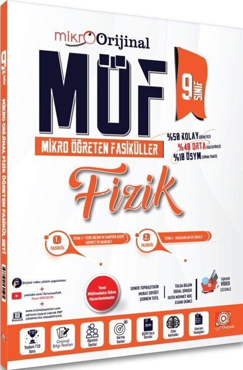 Mikro Orijinal Yayınları 9. Sınıf Möf Set Fizik