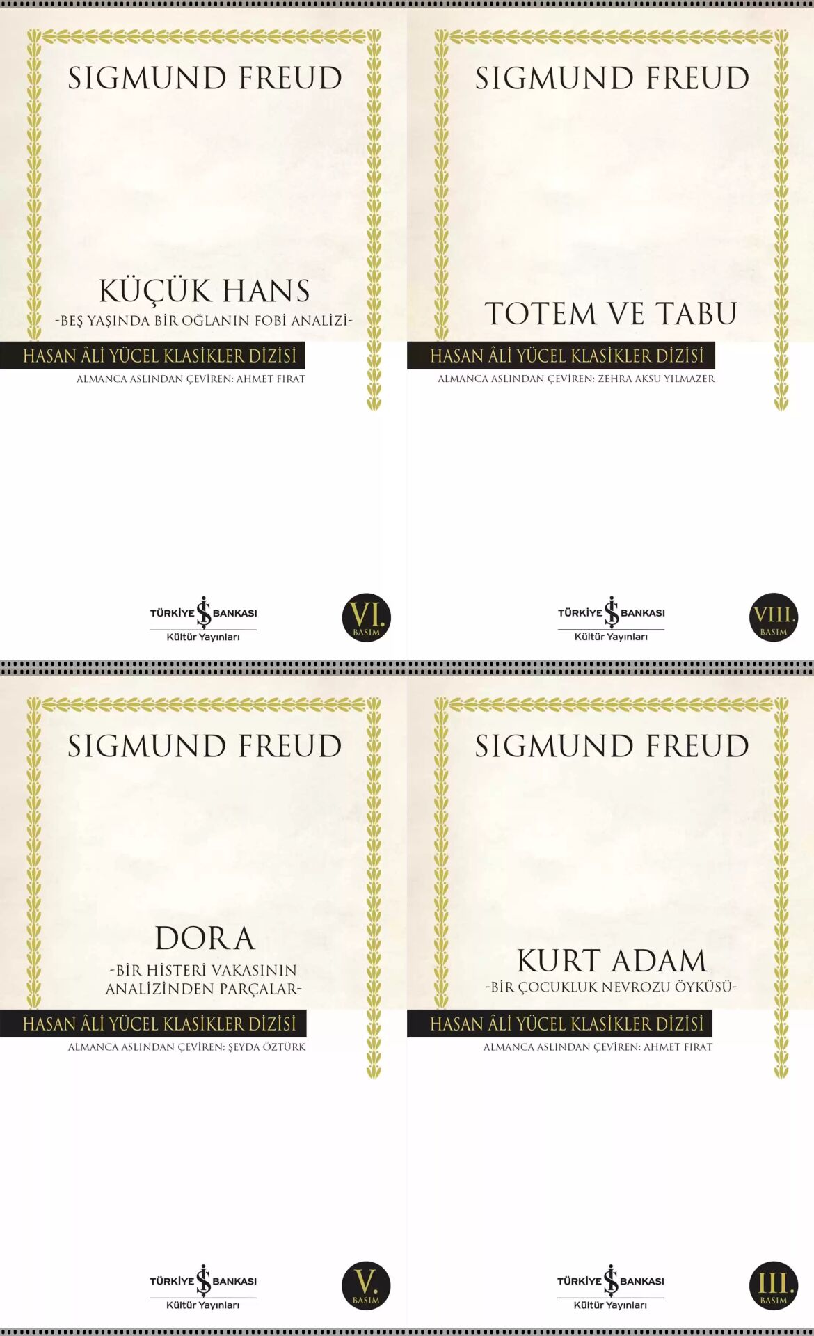 Hasan Ali Yücel Klasikleri Sigmund Freud Psikoloji Seti