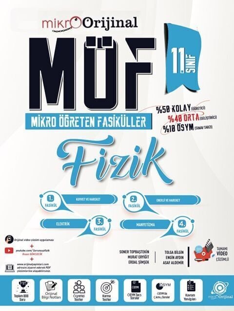 Mikro Orijinal Yayınları 11. Sınıf Möf Set Fizik