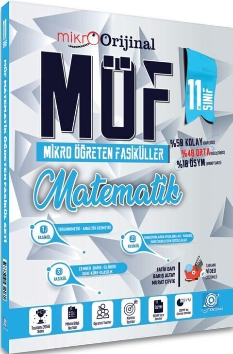 Mikro Orijinal Yayınları 11. Sınıf Möf Set Matematik