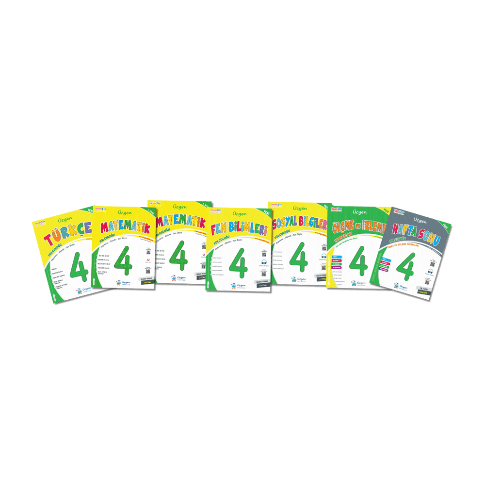 ÜÇGEN 4.SINIF BECERİ TEMELLİ İLKOKUL SETİ (Türkçe – Matematik – Fen – Sosyal – Ölçme ve İzleme – Hafta Sonu)