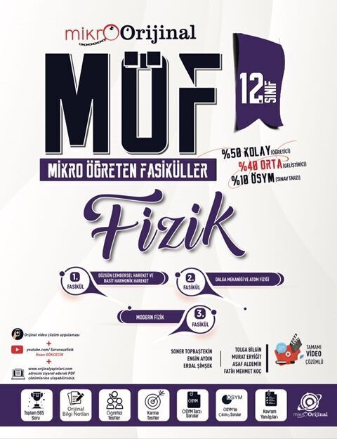 Mikro Orijinal Yayınları 12. Sınıf Möf Set Fizik