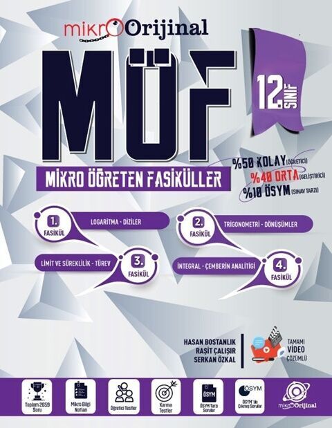 Mikro Orijinal Yayınları 12. Sınıf Möf Set Matematik