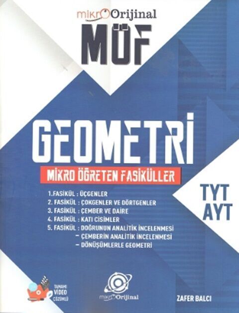 Mikro Orijinal Yayınları Tyt Ayt Möf Set Geometri