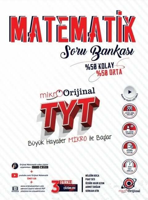 Mikro Orijinal Yayınları Tyt Matematik Soru Bankası
