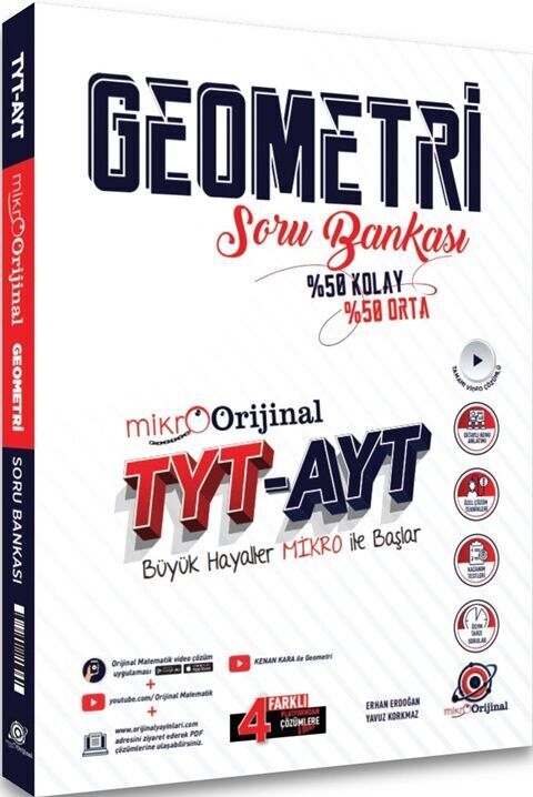 Mikro Orijinal Yayınları Tyt Ayt Soru Bankası Geometri