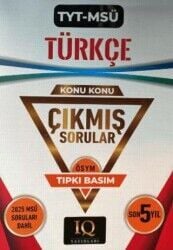 IQ Yayınları Tyt-Msü Türkçe Çıkmış Sorular 2020-2024