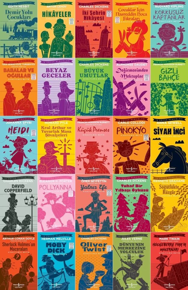 İş Çocuk Dünya Klasikleri Seti 74 Kitap