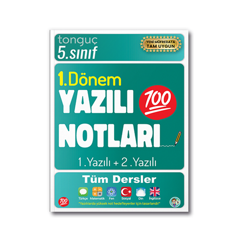5. Sınıf Yazılı Notları 1. Dönem 1 ve 2. Yazılı Tonguç Yayınları
