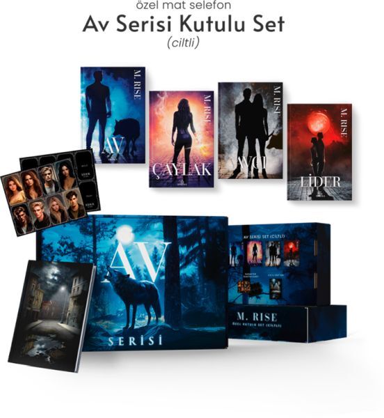 Av Serisi 4 Kitaplık Hediyeli Özel Kutu Ciltli