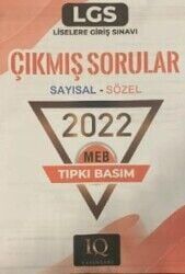 IQ Yayınları Tıpkı Basım Lgs Çıkmış Sorular-2022