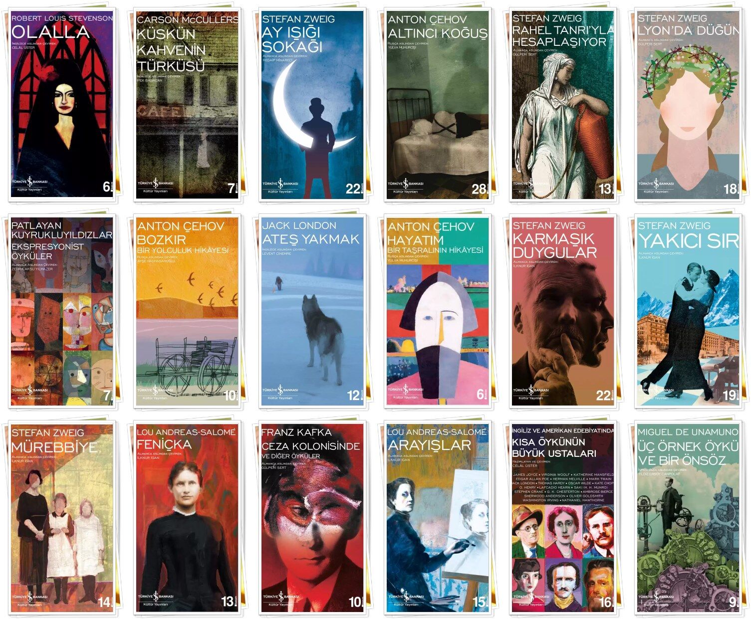 Modern Klasik Dizisi Öykü Seti 2 - 18 Kitap
