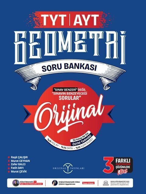 Orijinal Yayınları Tyt Ayt Soru Bankası Geometri