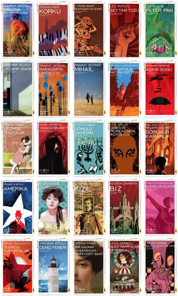 Modern Klasikler Dizisi Karma Ciltli Roman Seti 125 Kitap