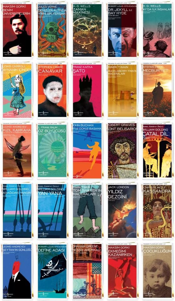 Modern Klasikler Dizisi Karma Ciltli Roman Seti 125 Kitap