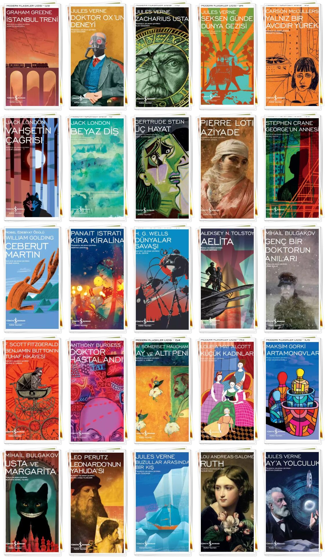 Modern Klasikler Dizisi Karma Ciltli Roman Seti 125 Kitap