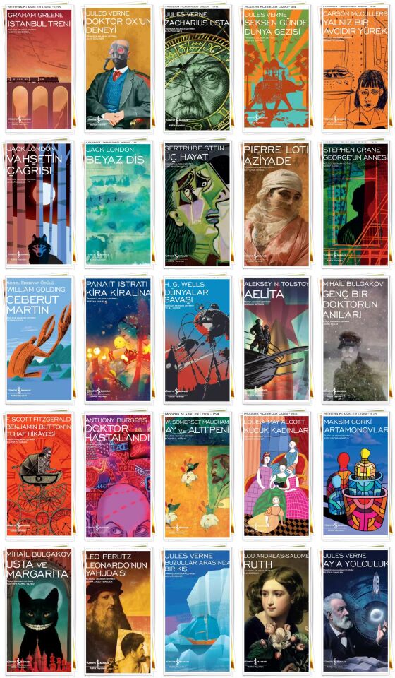 Modern Klasikler Dizisi Karma Ciltli Roman Seti 125 Kitap