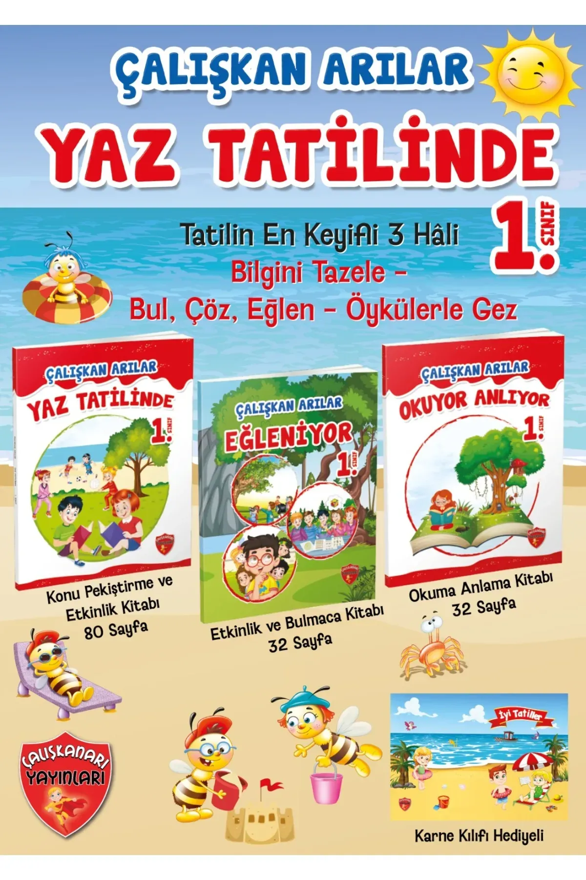 ÇALIŞKAN ARI 1.SINIF YAZ TATİL KİTABI
