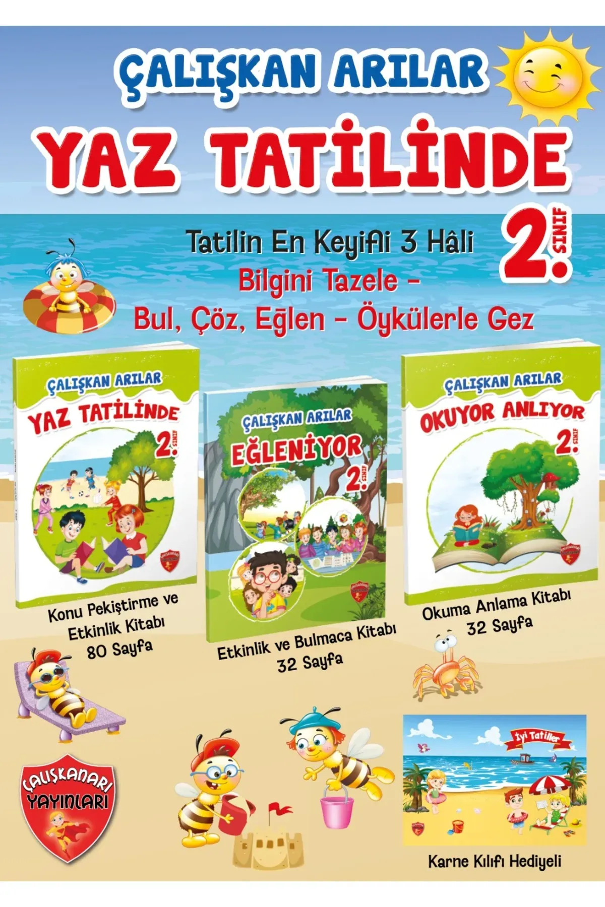 ÇALIŞKAN ARI 2.SINIF YAZ TATİL KİTABI