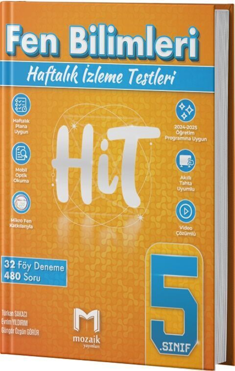 Mozaik Yayınları 5. Sınıf Hit 32 Li Deneme Fen Bilimleri