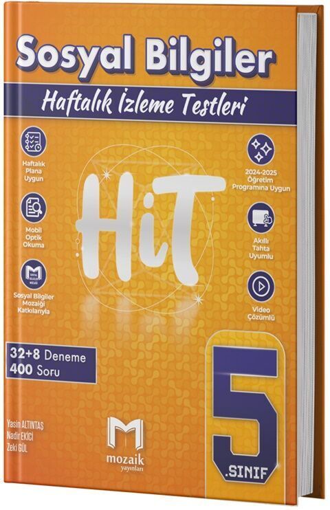 Mozaik Yayınları 5. Sınıf Hit 40 Lı Deneme Sosyal