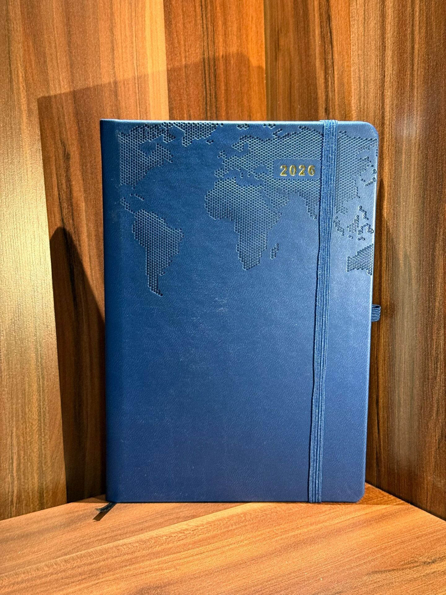 Tarihli Günlük Ajanda 14 x 20 Cm Termo Deri Lacivert 2026