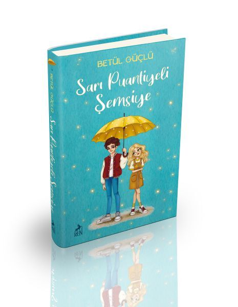 Sarı Puantiyeli Şemsiye Ciltli