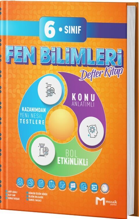 Mozaik Yayınları 6. Sınıf Defter Fen Bilimleri