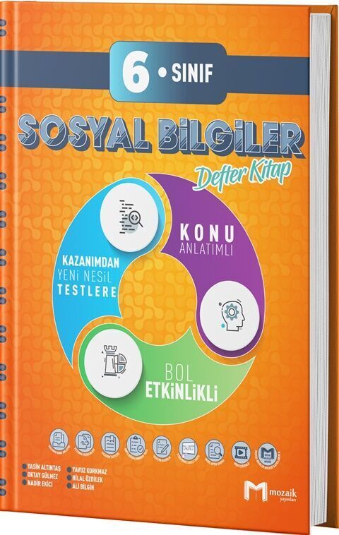 Mozaik Yayınları 6. Sınıf Defter Sosyal Bilimler