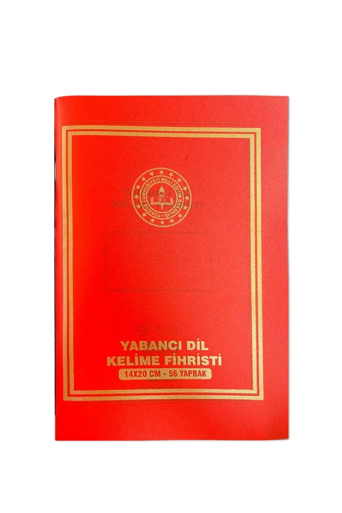 Yabancı Dil Kelime Fihristi - Kelime Defteri 14x20 cm Plastik Kapak 56 yaprak