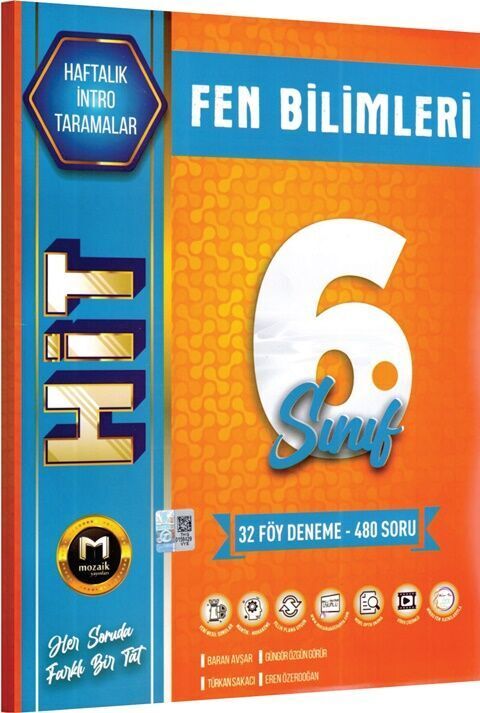 Mozaik Yayınları 6. Sınıf Hit 32 Li Deneme Fen Bilimleri