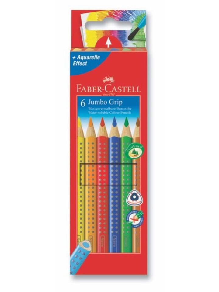 Faber Castell Jumbo Grıp Boya Kalemi 6 Lı