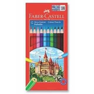 Faber-Castell Karton Kutu Boya Kalemi 12 Renk Tam Boy