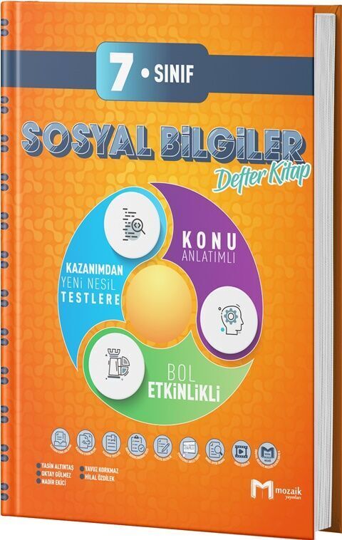 Mozaik Yayınları 7. Sınıf Defter Sosyal Bilgiler
