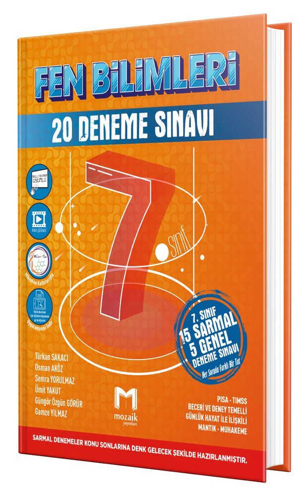Mozaik Yayınları 7. Sınıf Deneme 20Li Fen Bilimleri