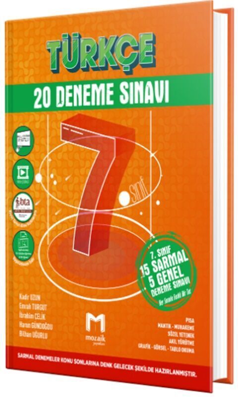 Mozaik Yayınları 7. Sınıf Deneme 20Li Türkçe