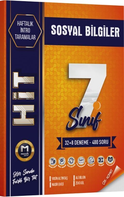 Mozaik Yayınları 7. Sınıf Hit 40 Lı Deneme Sosyal