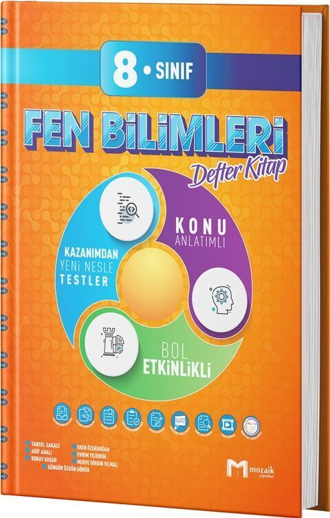 Mozaik Yayınları 8. Sınıf Defter Fen Bilimleri