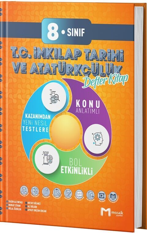 Mozaik Yayınları 8. Sınıf Defter İnkılap Tarihi