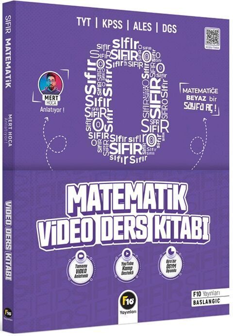 F10 Yayınları Mert Hoca ile Sıfırdan Matematik Video Ders Kitabı